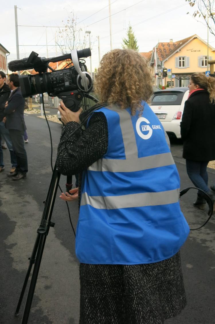 Auch das Gemeinde-TV war zugegen.