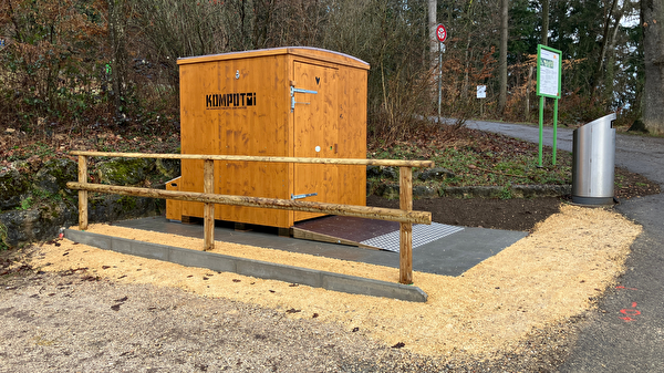 Die neue WC-Anlage beim Vita-Parcours
