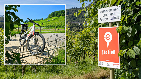 Pick-e-Bike-Station in der Klus