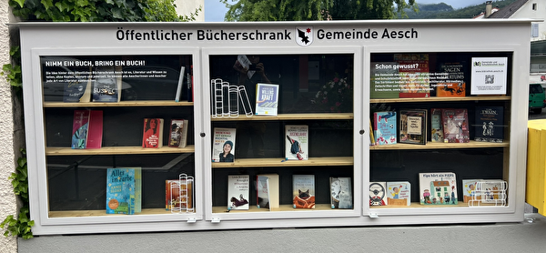 Öffentlicher Bücherschrank Gemeinde Aesch