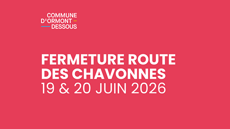 Fermeture route de perche du 20 au 31 octobre 2025