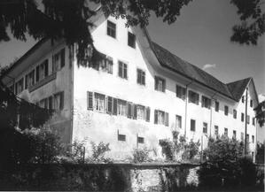 Das Schloss Klingenberg im Jahre 1963 vor der Renovation.