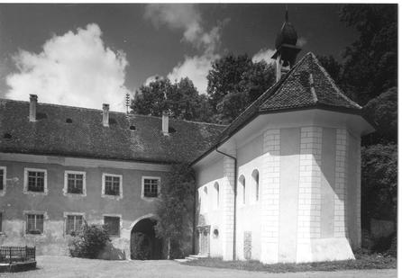 Die Kappelle des Schlosses Klingenberg im Jahre 1963.