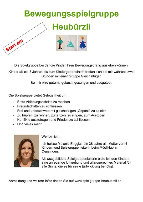 Flyer Spielgruppe