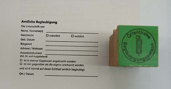 Beglaubigung