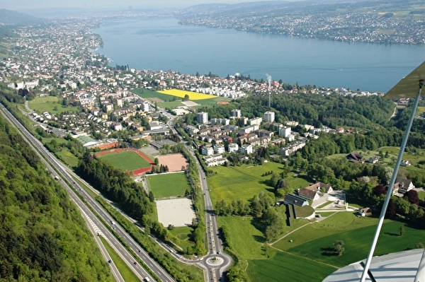 Luftbild der Sportanlage Waldegg (Foto: W. Stünzi)