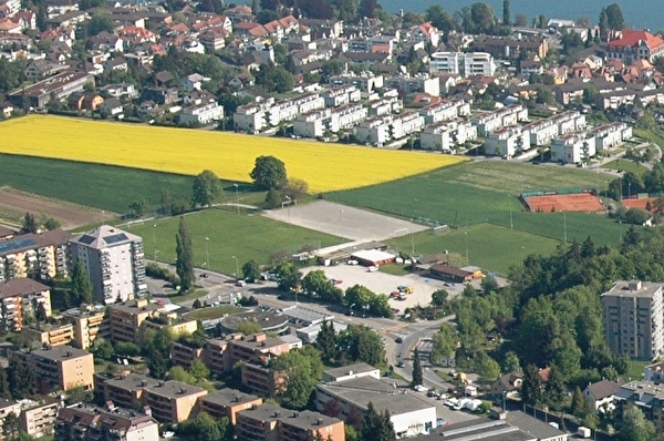 Luftbild Sportanlage Allmend (Foto: Walter Stünzi)