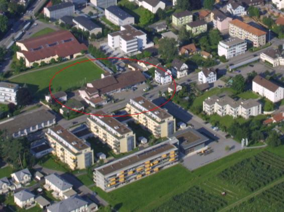 Luftbild Liegenschaft Bruggmühlestrasse 14