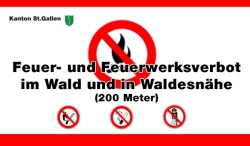 Bild Feuerverbot in Wald- und Waldesnähe