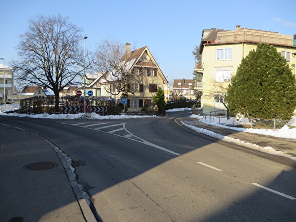 Sicht Neumühlestrasse Richtung Konsumstrasse