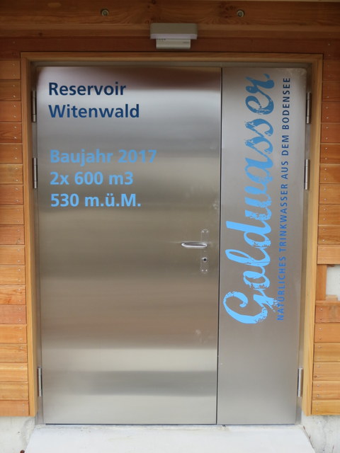 Eingang zum Reservoir Witenenwald