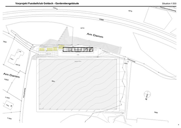 Situationsplan Garderobengebäude