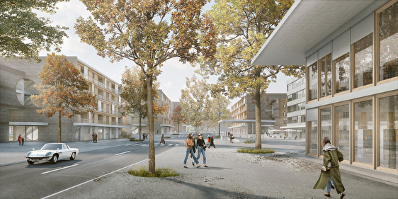 Visualisierung der neuen Überbauung