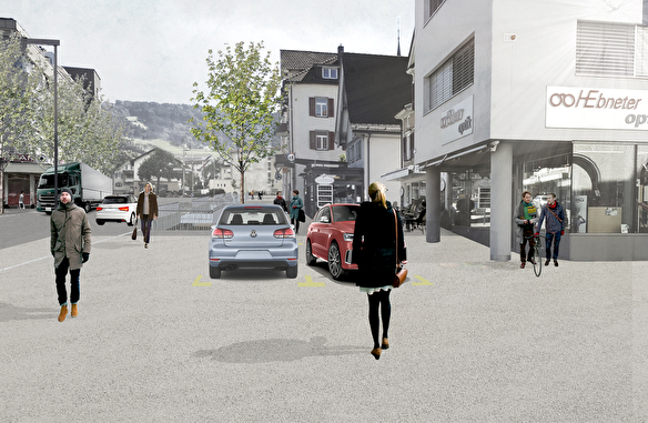 Visualisierung neue Hauptstrasse