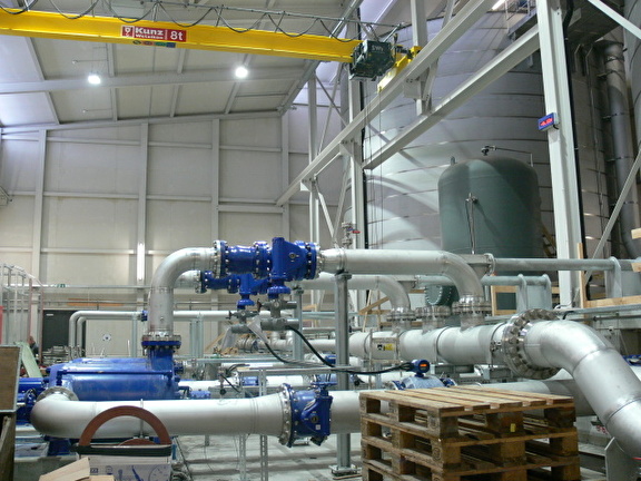Blick ins neue Pumpwerk im Rietli
