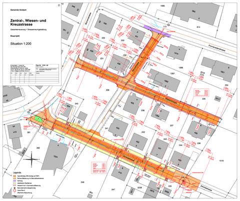 Plan Strassenprojekt