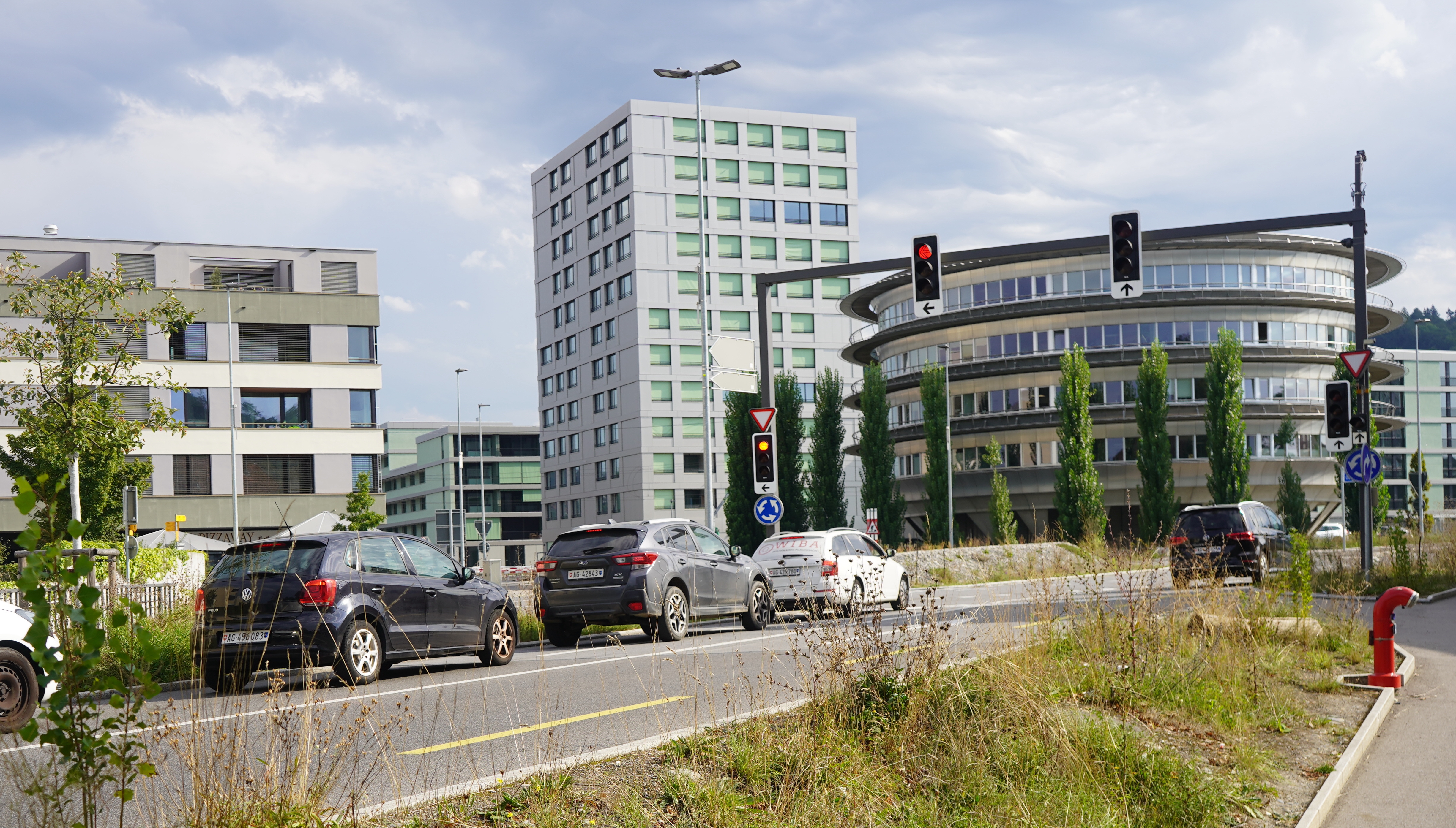 Beim Rundhauskreisel