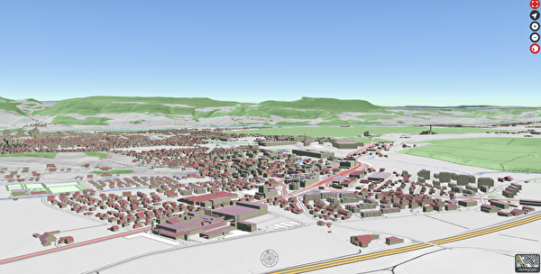 Symbolbild Baubewilligung: Ausschnitt Karte Amtliche Vermessung