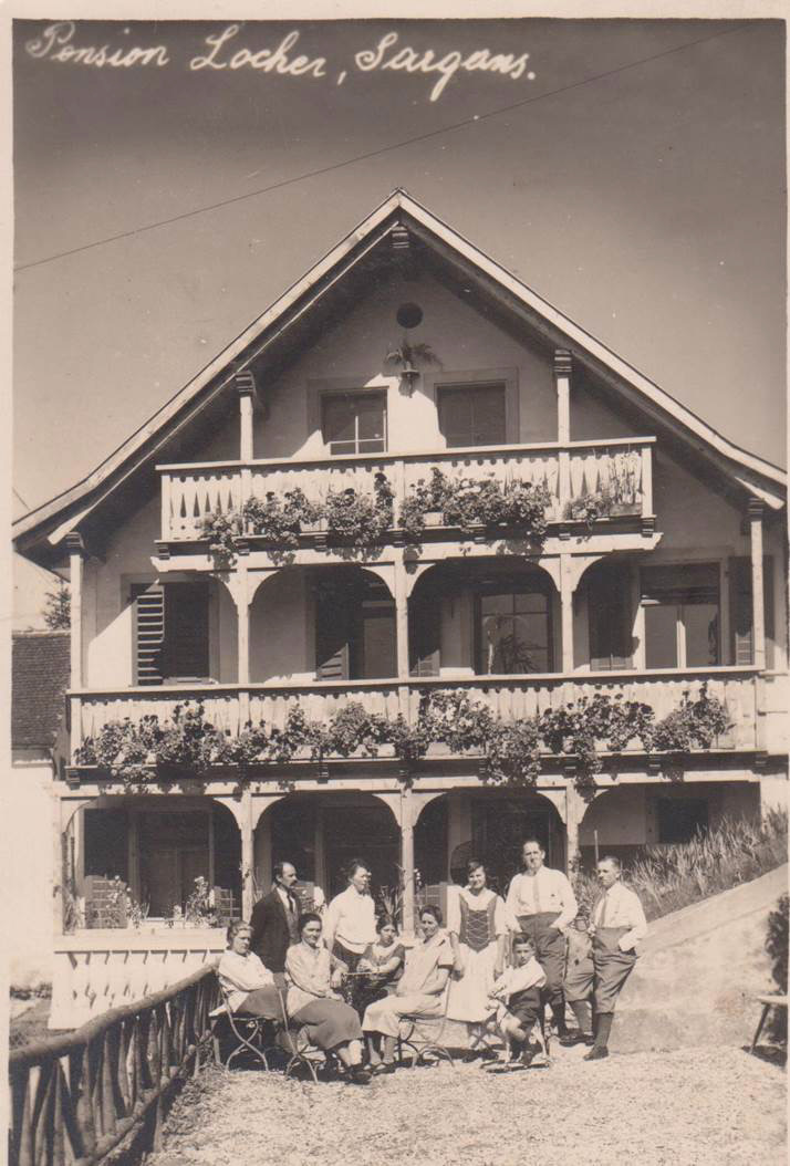 1928: Die Pension Locher befand sich vis-à-vis vom Obertor und beherbergte Kurgäste.