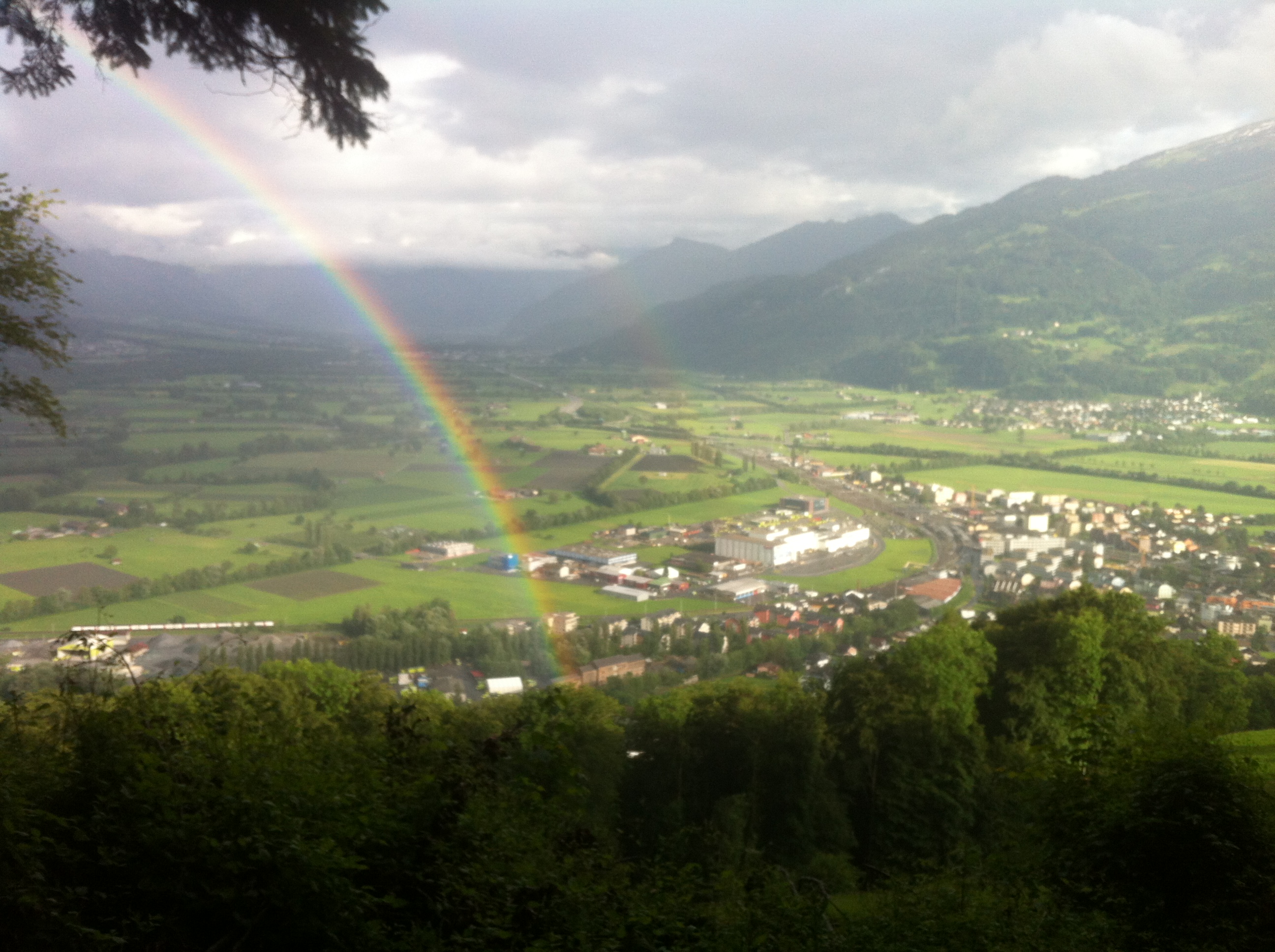 um 2020: Sargans nach dem Regen