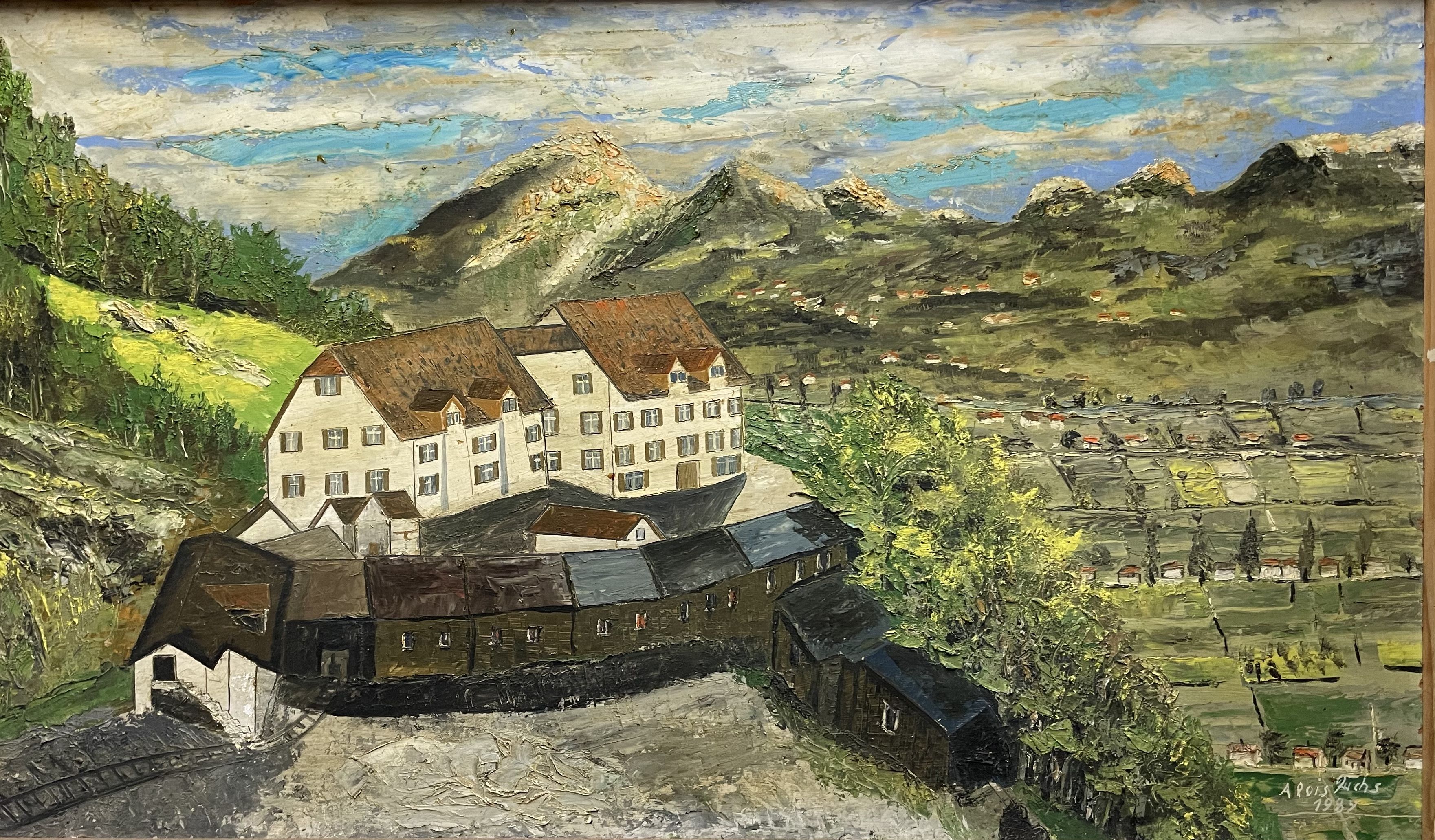 Ich kann mir nicht vorstellen, dass dies wirklich eine Zeichnung von Sargans sein soll - aber es wird so behauptet.