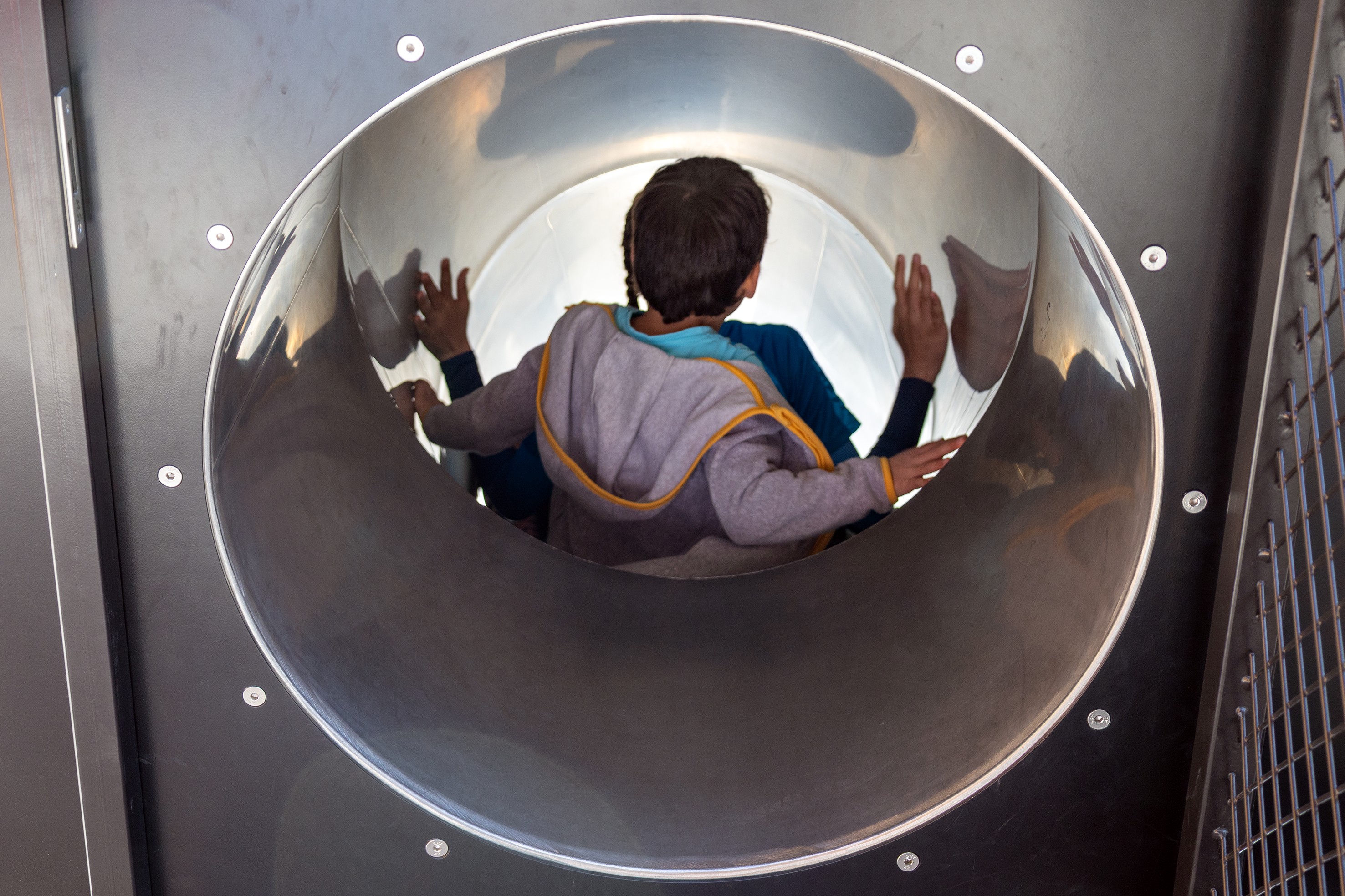 Kindermagnet: Die Rutschbahn wird rege genutzt.