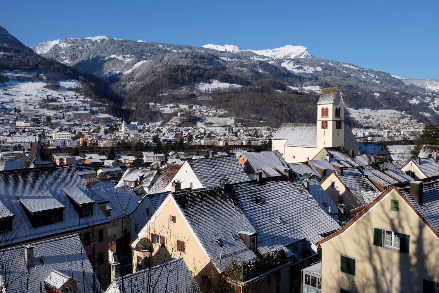 Unterdessen sind Sargans und Mels praktisch zusammengewachsen.
