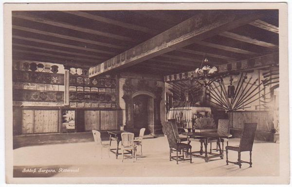 Als es noch Ritter gab, gab es vermutlich den Rittersaal noch gar nicht. Besser deshalb: Landvogt-Saal