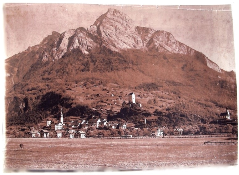 Städtli ca. 1920: Weiterhin stellen wir keine grossen baulichen Erweiterungen fest.