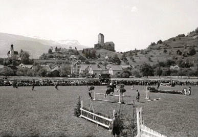 Auch Springturniere wurden im Sarganserland durchgeführt.