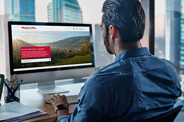 Neuer Look: Die Sarganser Website wurde optisch aufgefrischt.