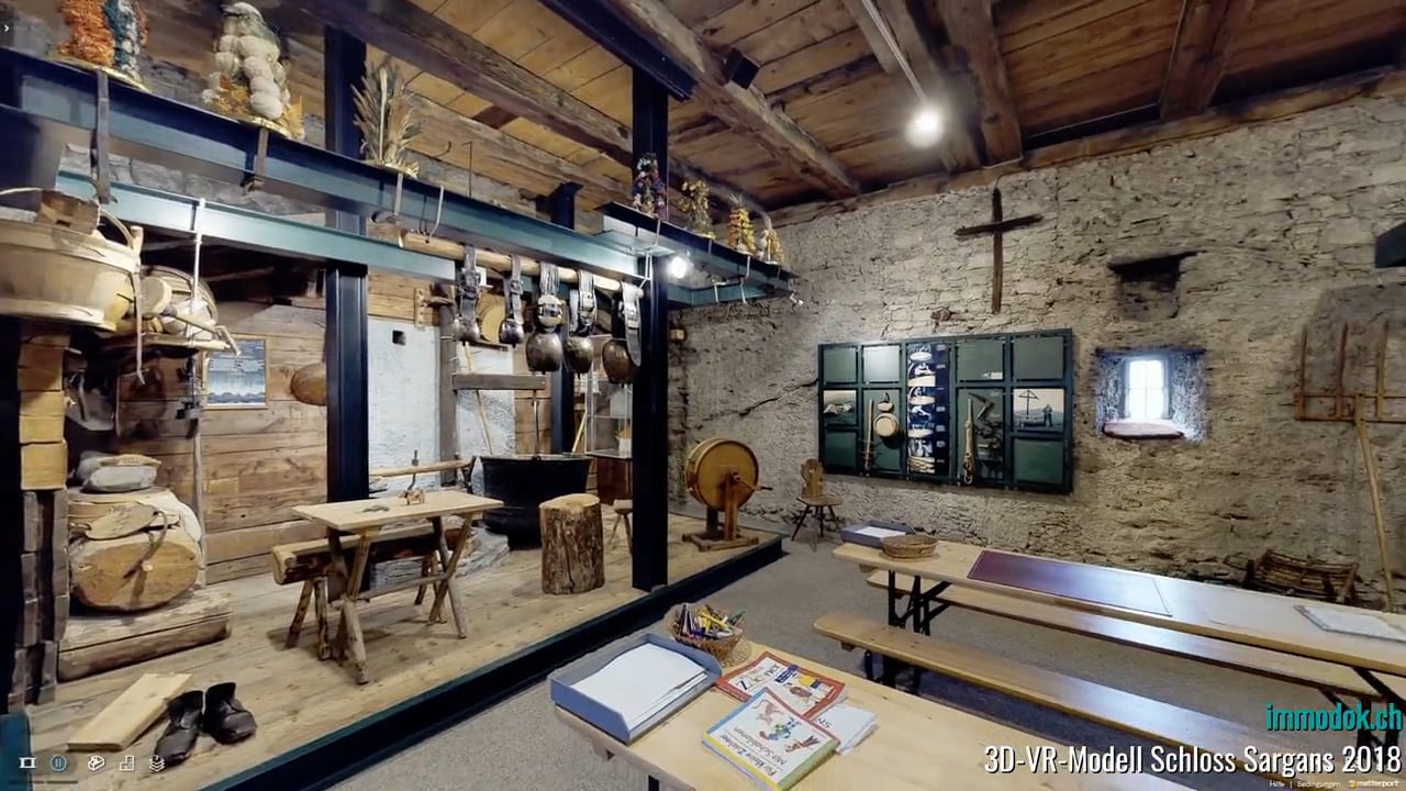 Das frühere Heimatmuseum wurde 1983 als Museum Sarganserland im Schlossturm neu eröffnet und gleich als Europäisches Museum des Jahres ausgezeichnet. 1987 wurde es unter die 37 besuchenswertesten Museen der Welt aufgenommen.