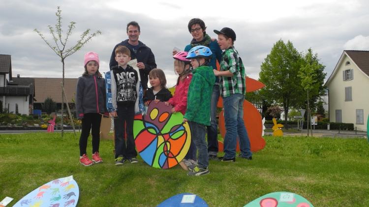 Osterei-Event auf dem Gemeindeplatz: Die glücklichen Gewinner