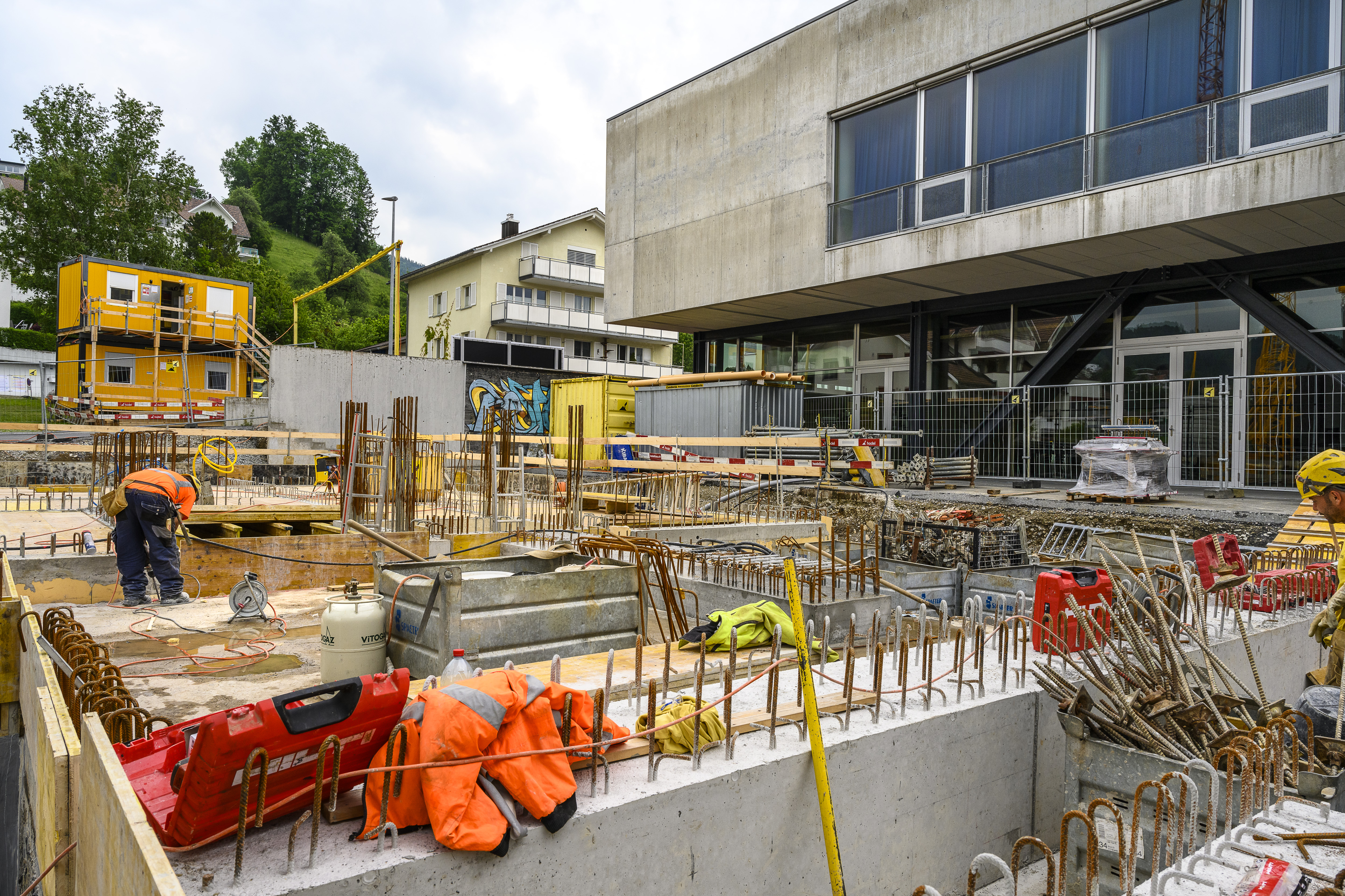 Es geht voran auf der Baustelle. 