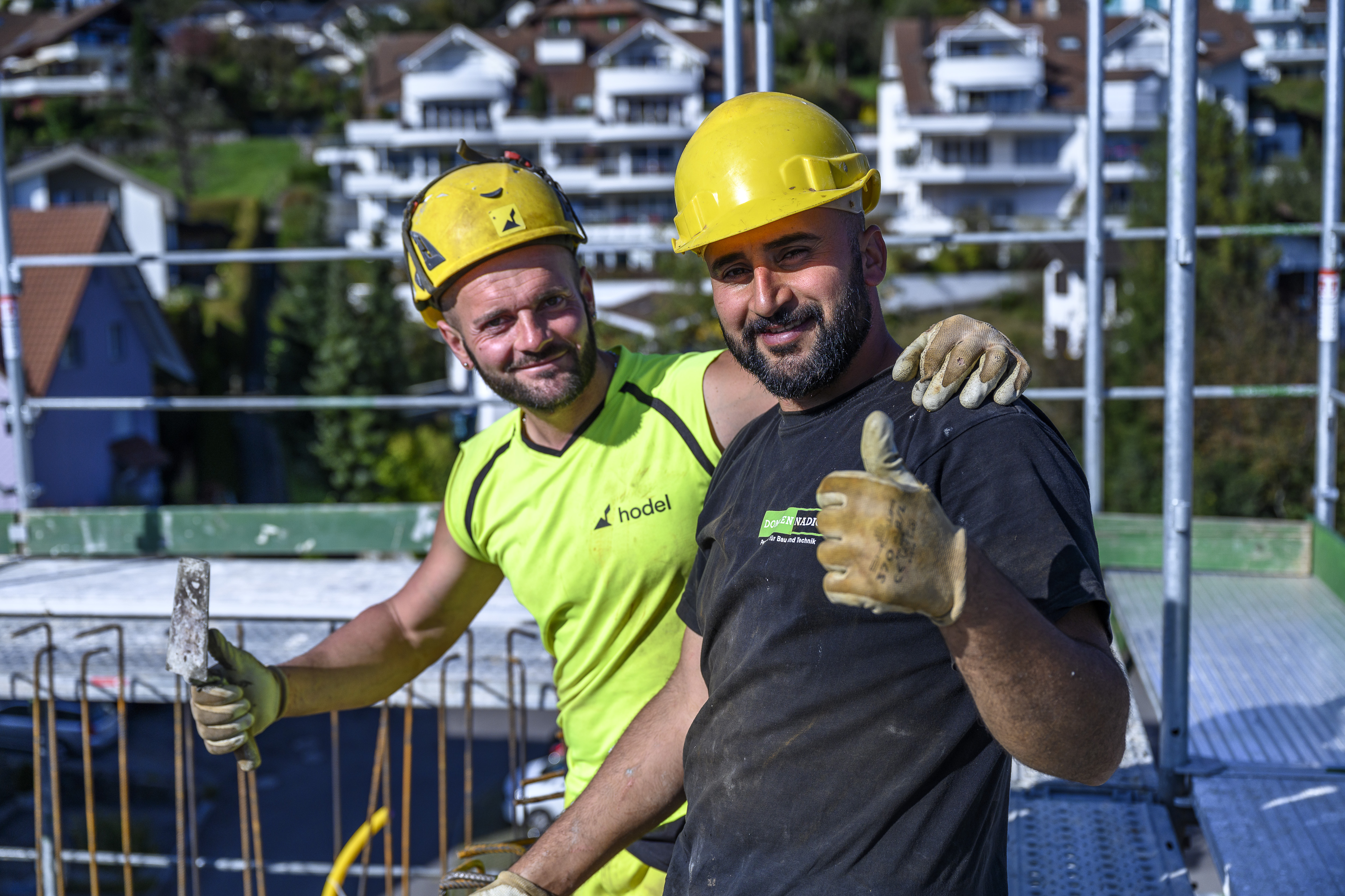 Die Bauarbeiten schreiten planmässig voran. 