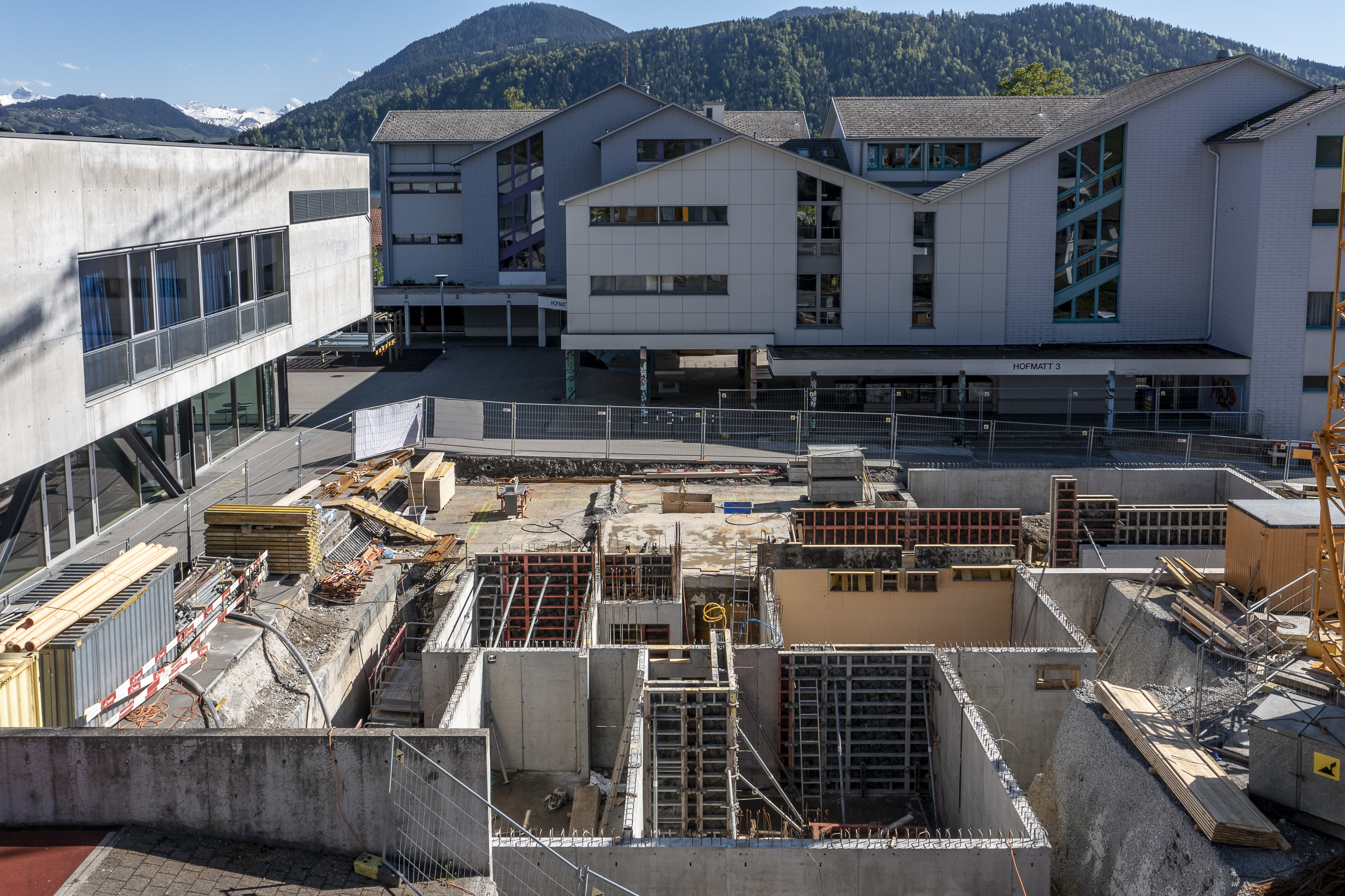 Es geht voran auf der Baustelle. 