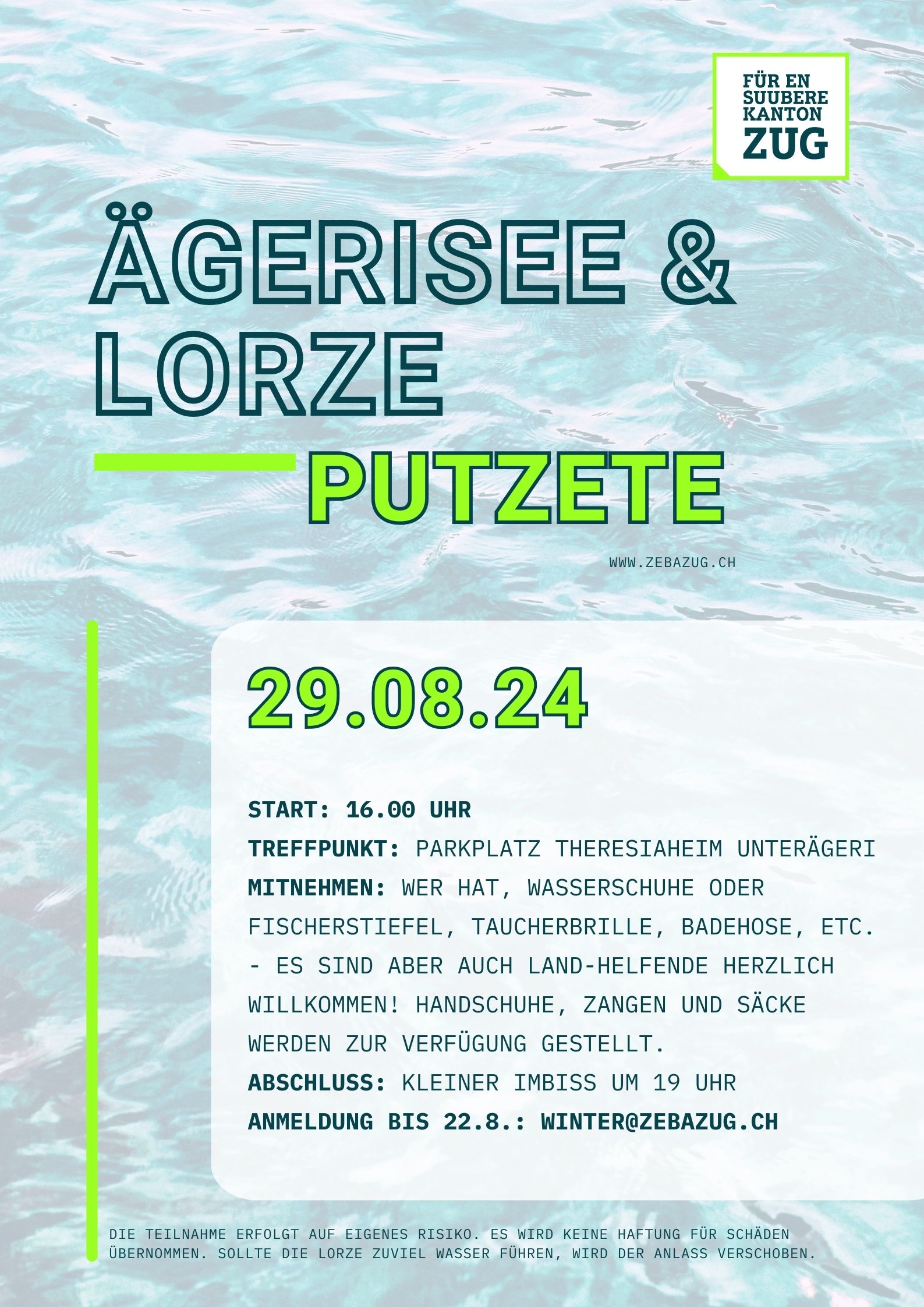 Flyer Lorzeputzete 