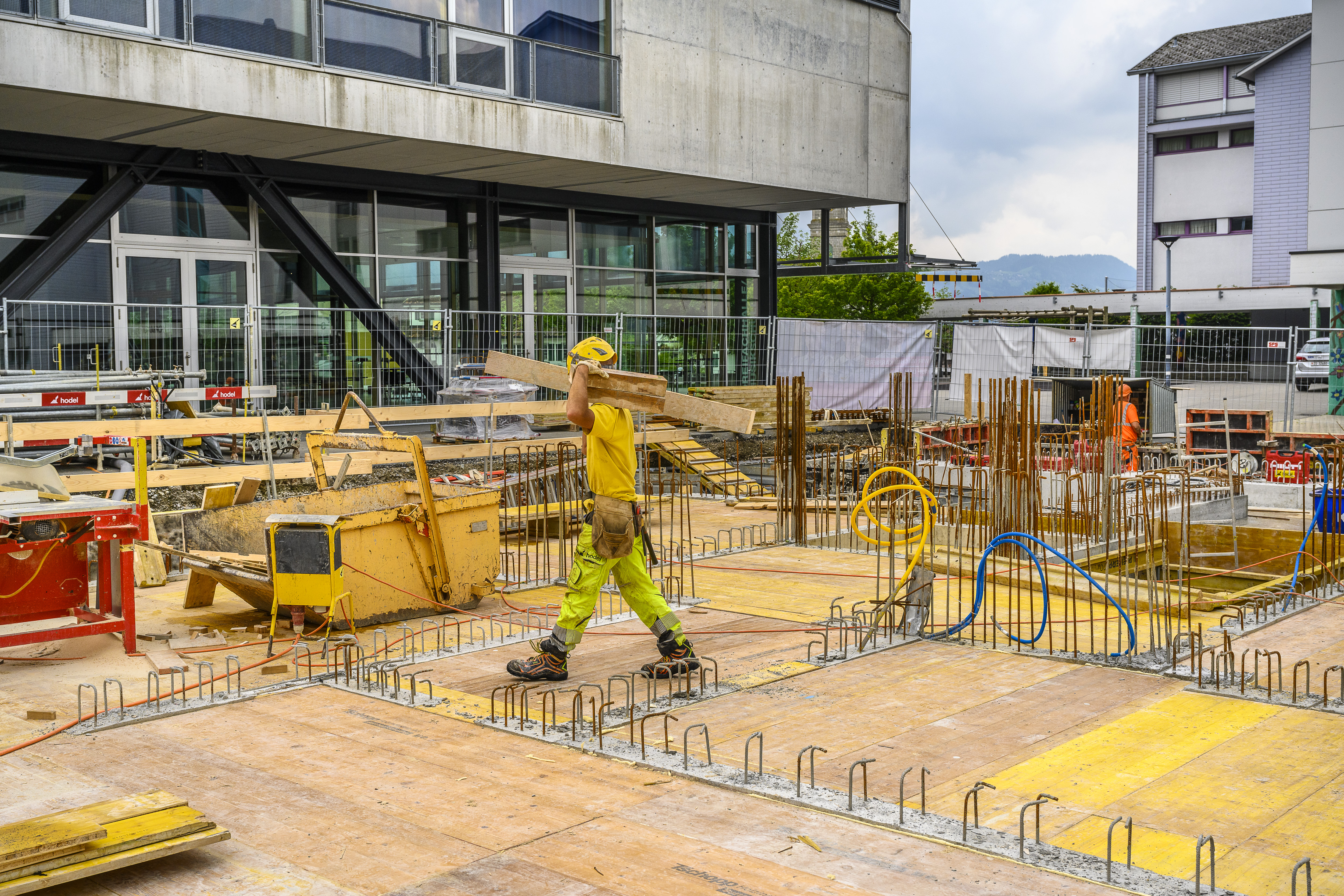 Es geht voran auf der Baustelle. 