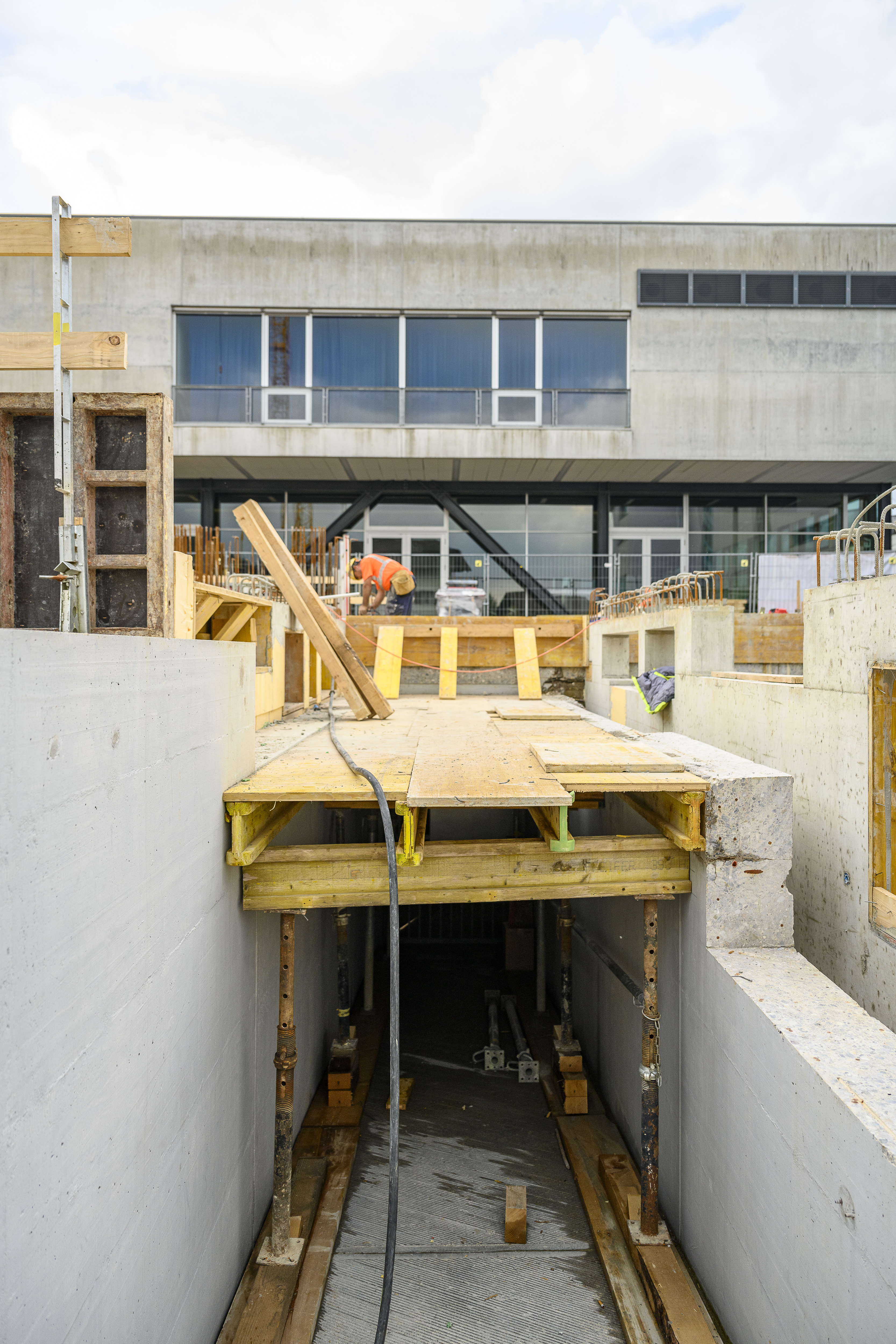 Es geht voran auf der Baustelle. 