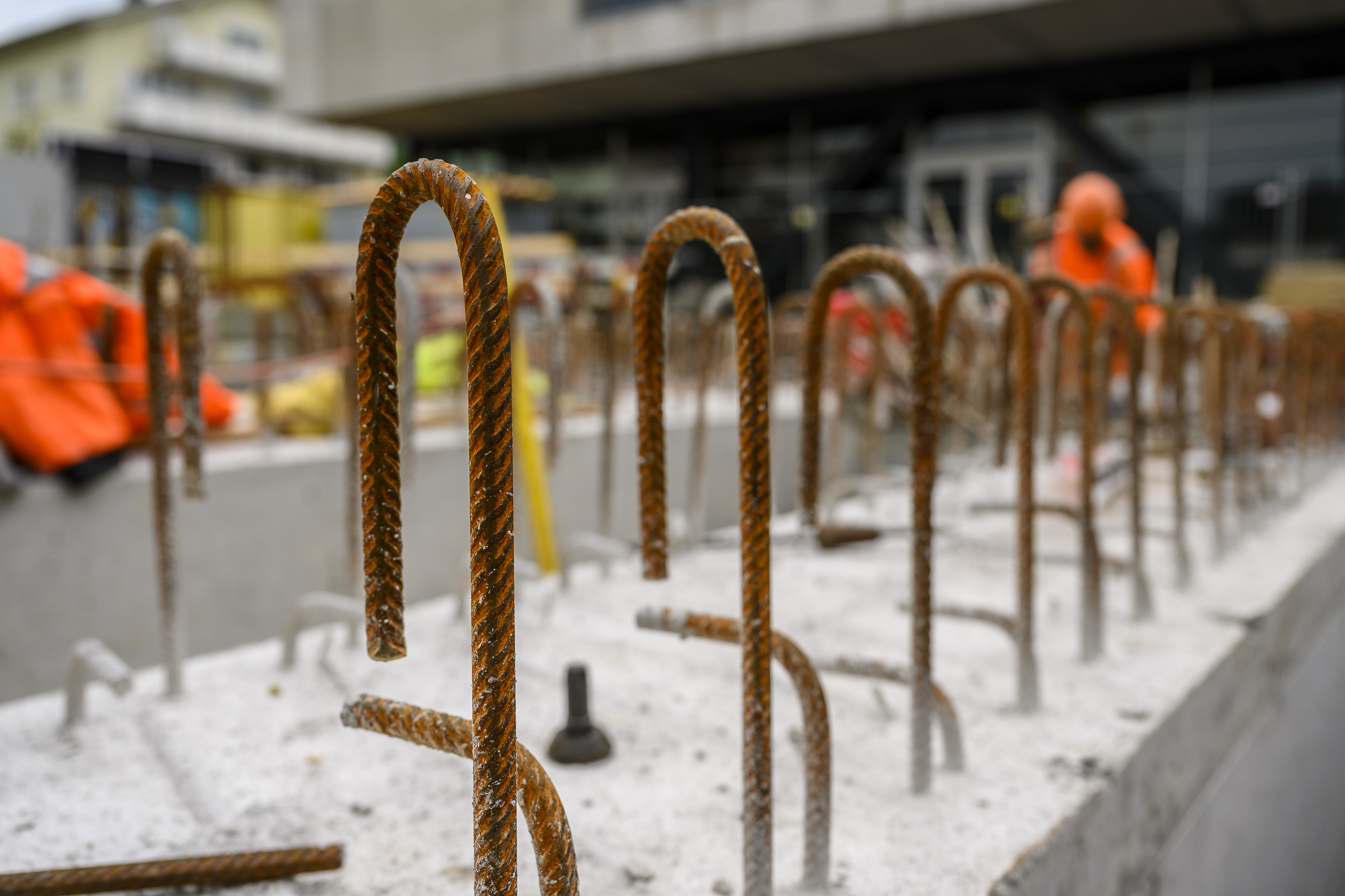 Es geht voran auf der Baustelle. 