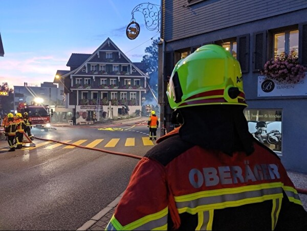 Feuerwehrmänner im Einsatz