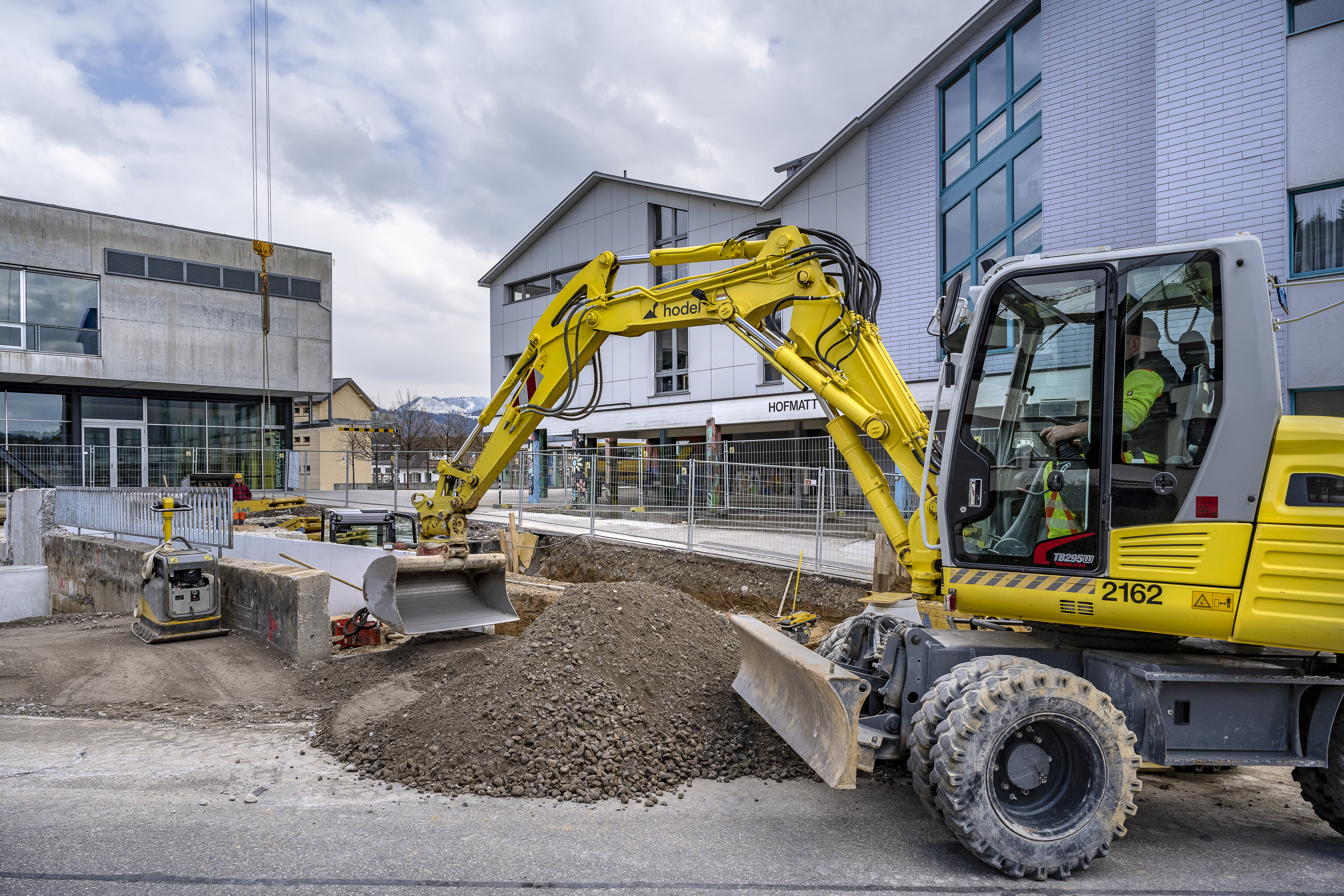 Die Arbeiten gehen planmässig voran. 