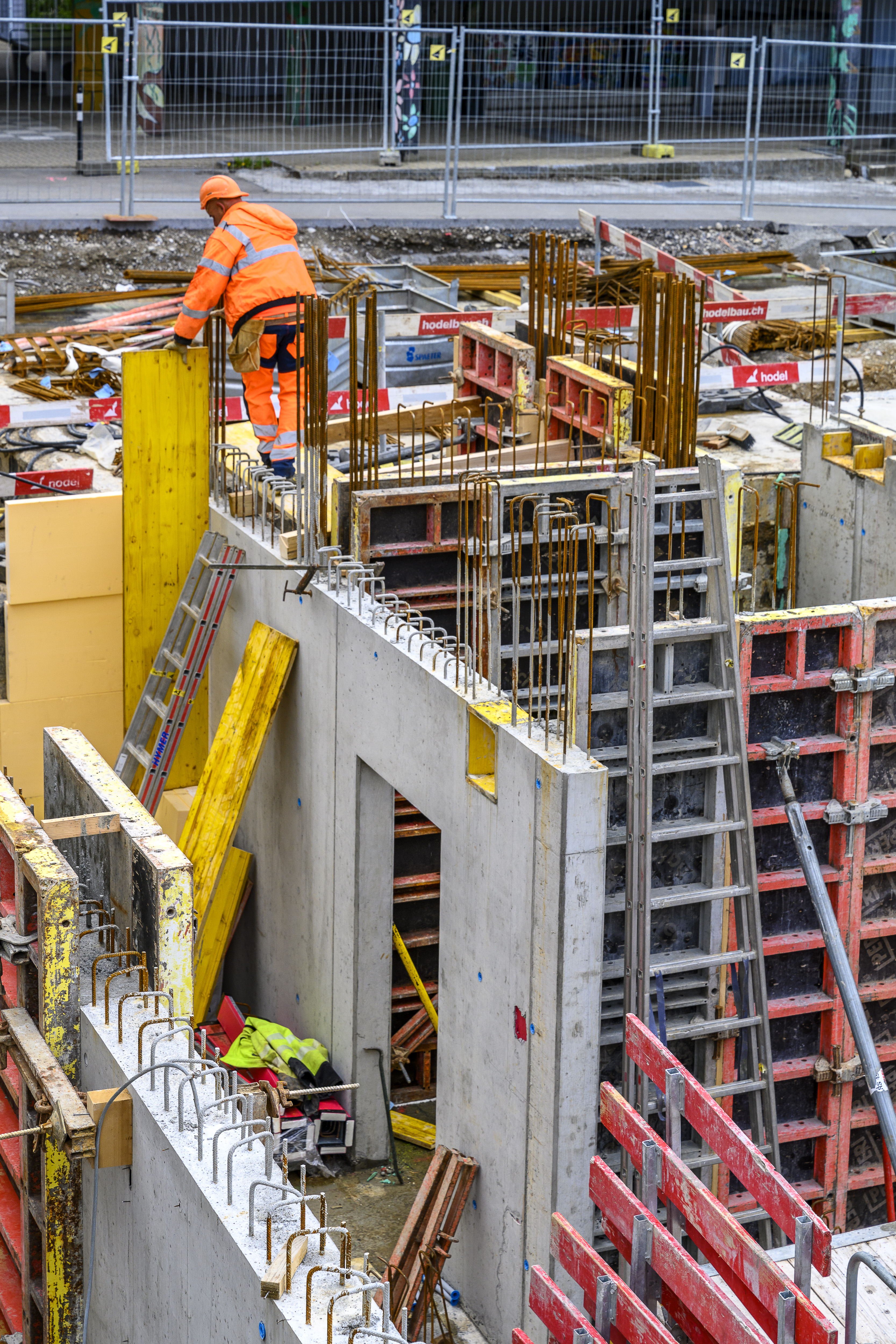 Es geht voran auf der Baustelle. 