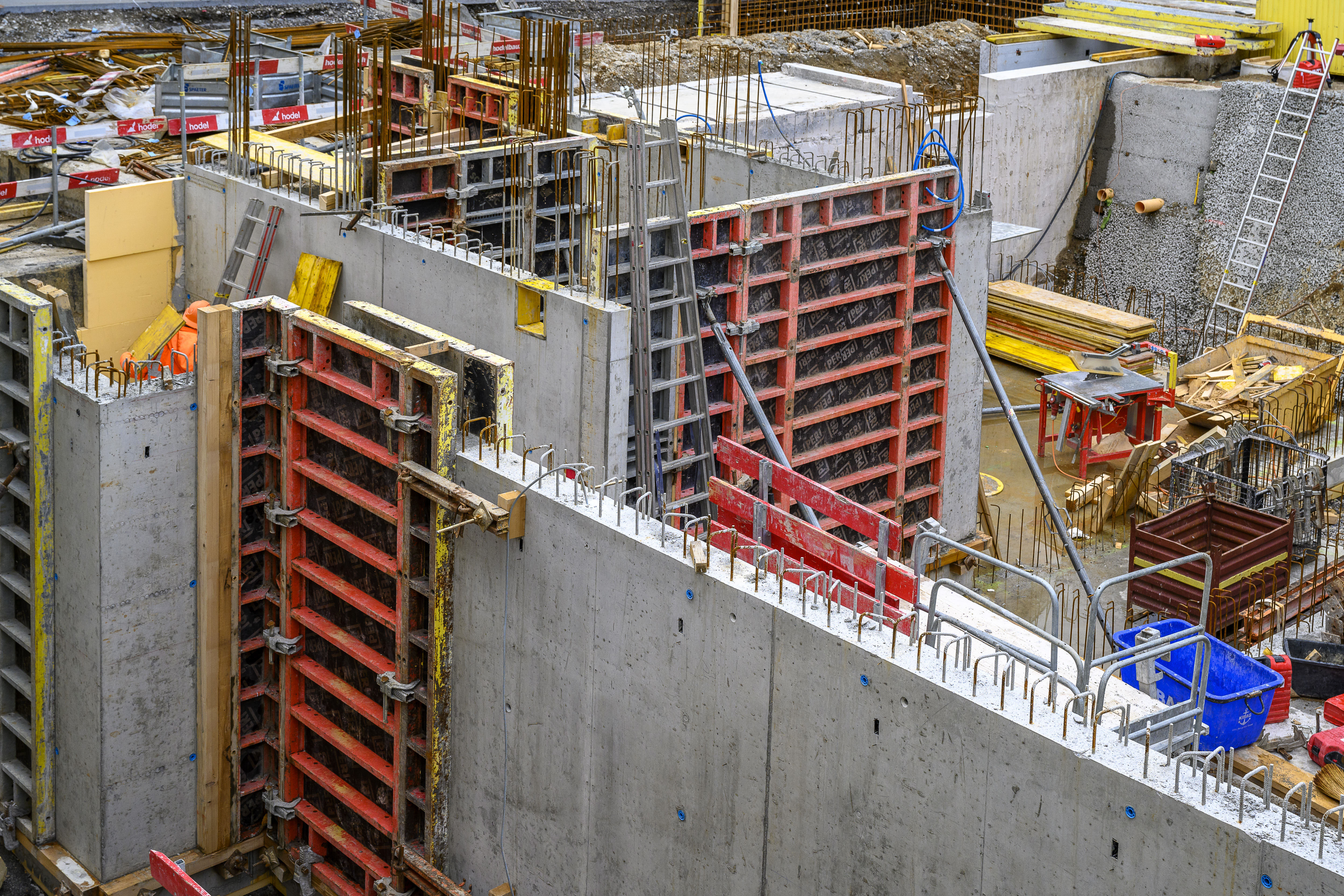 Es geht voran auf der Baustelle. 