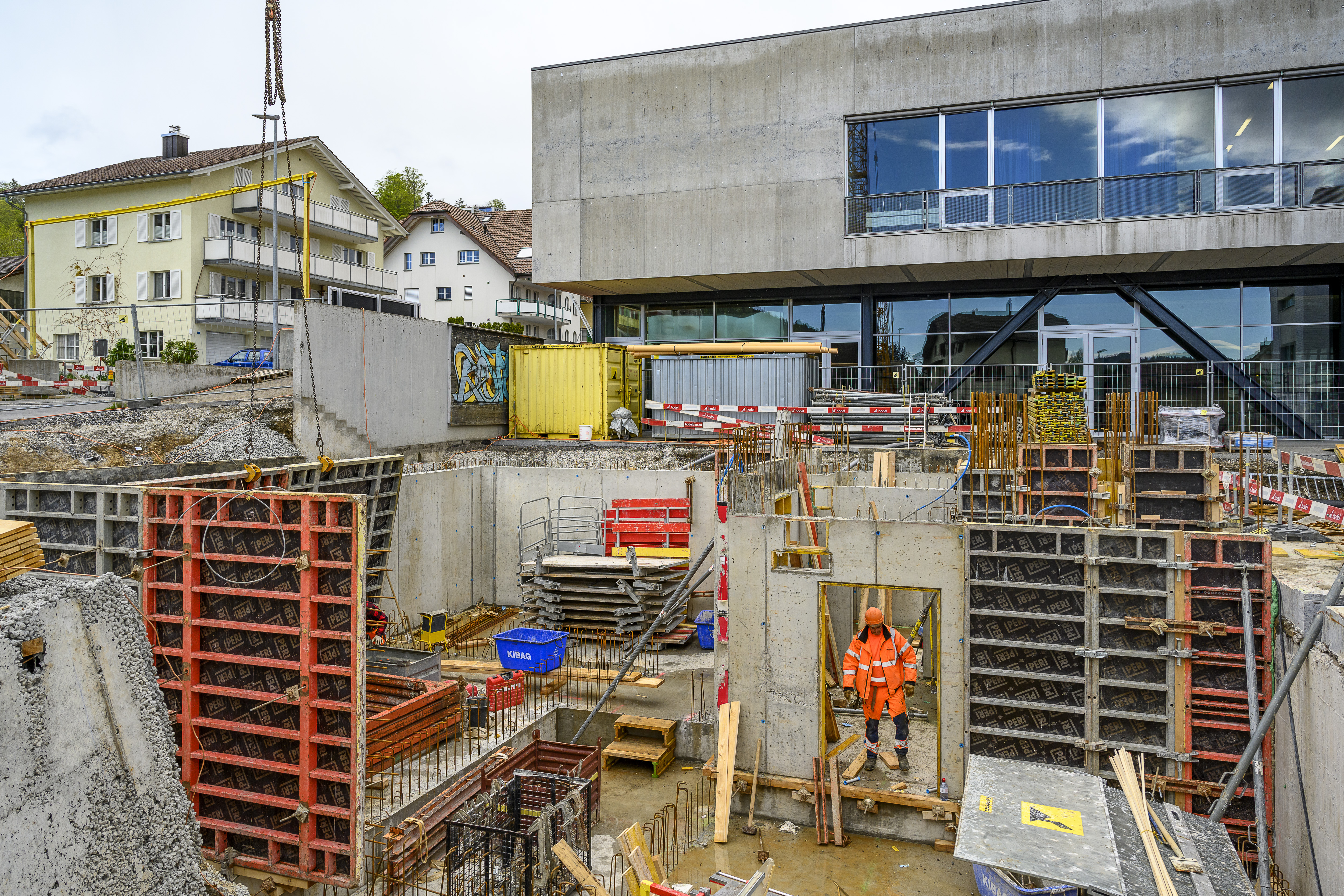 Es geht voran auf der Baustelle. 