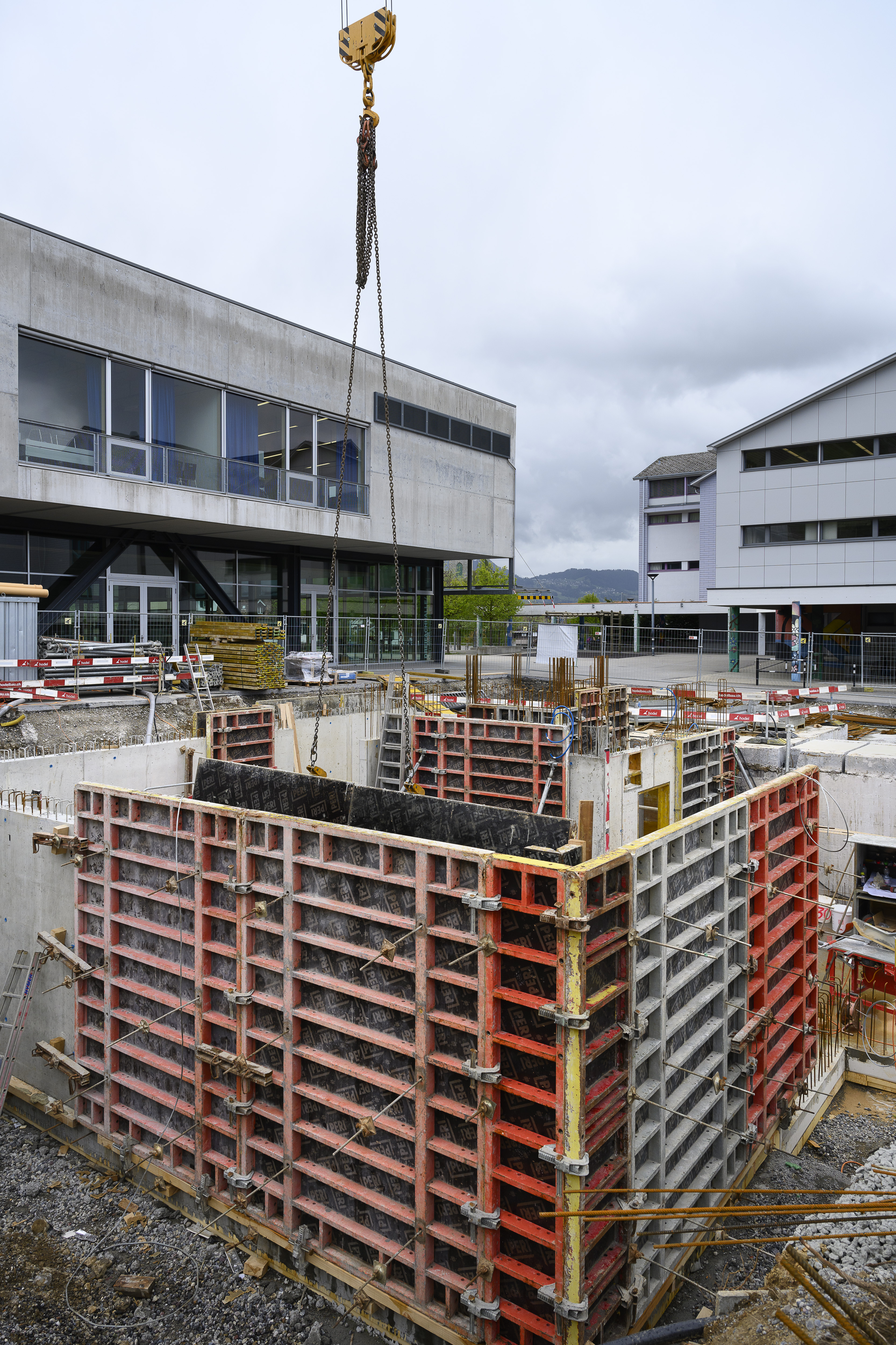 Es geht voran auf der Baustelle. 