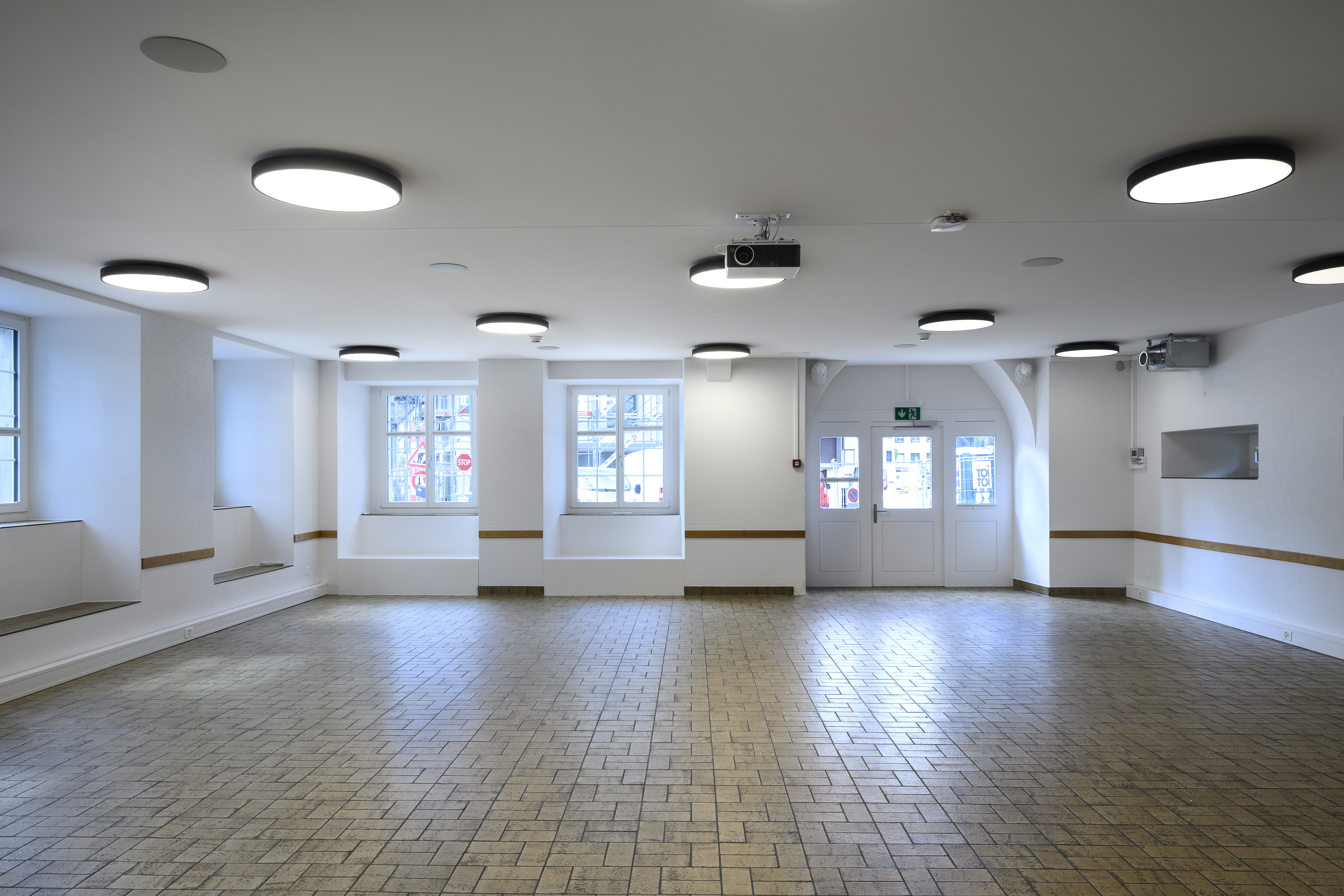 Der Aufenthaltsraum bietet Platz für 70 Personen. 