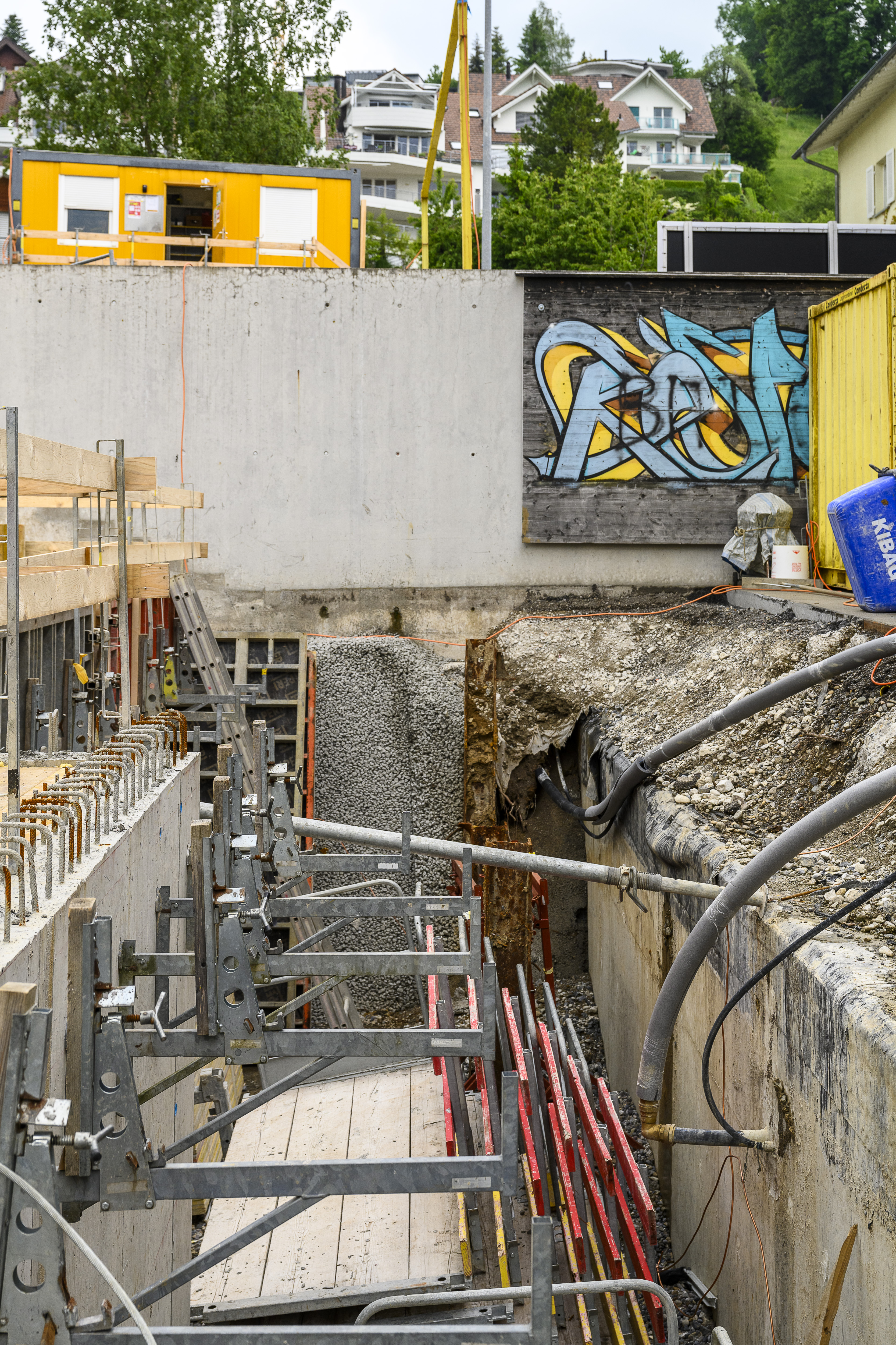 Es geht voran auf der Baustelle. 