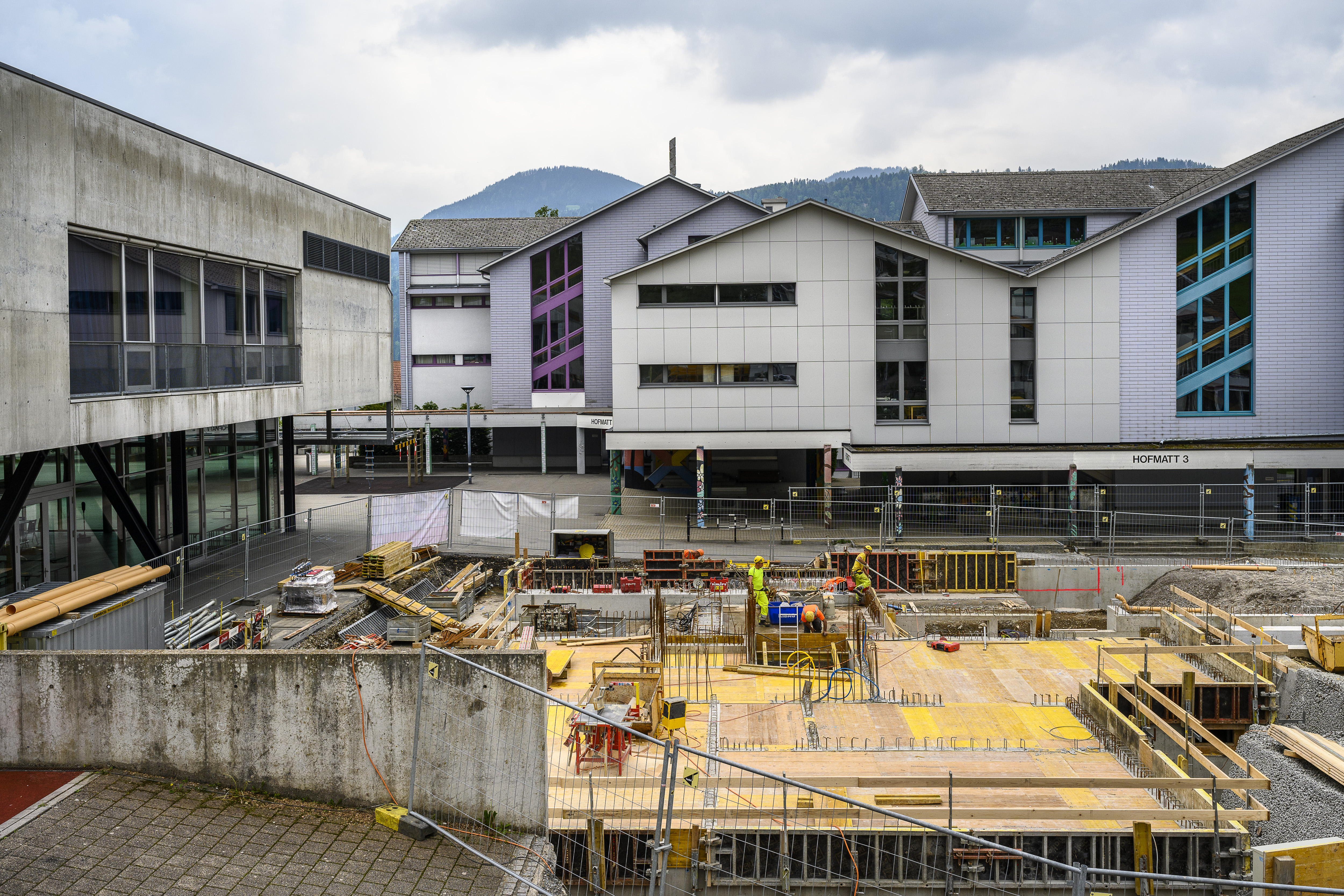 Es geht voran auf der Baustelle. 