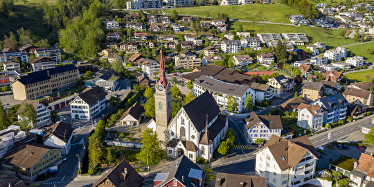 Luftaufnahme Dorf